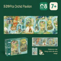 Mideer Puzzle Level 8 The Orchid Pavilion 520pcs Mainan Edukasi Anak Mainan Puzzle Anak Mainan Monte
