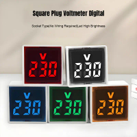 Voltmeter Colok Volt Meter Digital Alat Pengukur Voltase Tegangan Listrik Digital AC