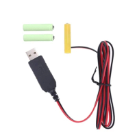 16FB USB to 4.5V Power Supply Battery Adapter Cable Replace 3x 1.5V LR03 AAA Batteries