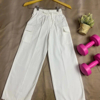 Celana kulot anak  cewek putih /cargo /semi jeans / kulot