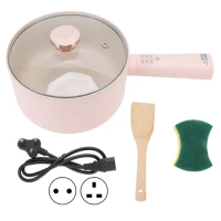 Small Electric Hot Pot Automatic Insulation 220V Multifunction Electric Hot Pot Comfortable Handle 2.5L for Kitchen for Frying