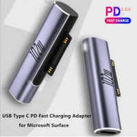 102W USB Type C PD Fast Charging Plug Converter for Microsoft Surface Pro 8 7 6 5 4 3 Go USB-C Adapter For Surface Book 1 2 3