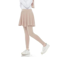 Legging Rok Anak - Leging Rok Olahraga Anak Perempuan - Legging Skirt Sporty 5-14 Tahun L Mocca