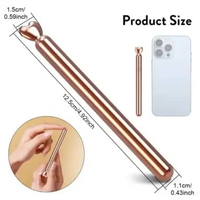 Pemanasan Flirting Stick Climax Pen Electric Magic Wand Mainan Seks Dewasa 10 Frekuensi Getaran Gold
