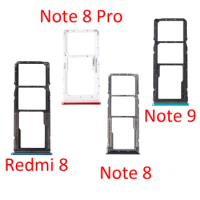 Sim Tray Holder For Xiaomi Redmi 8 Note 8 9 Pro SIM Card Tray Slot Holder Adapter Socket Repair Parts