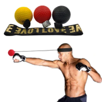 Boxing Reflex Ball Head Band Fighting Speed Training Punch Ball MMA Sanda Boxer Hand Eye Training Set For Gym Muay Thai Exercise