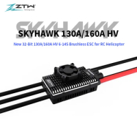 ZTW 32-Bit Skyhawk 130A/160A Telemetry ESC HV 6-14S 6/7.4/8.4V 10A SBEC Speed Control For RC Airplane F3A F3C 550-700 Helicopter