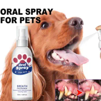 Breath Freshener For Dogs Natural Oral Spray Odor Removal Portable 30ml Breath Spray Oral Care For Puppies Dogs Kittens Cats