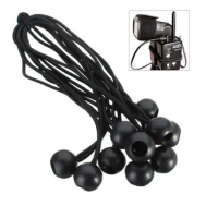 50pcs Tent Accessories Tent High Elastic Ball Bands Plastic Ball Tent Rope Head Bungee Cords Trampoline Baggage Belts Bungee