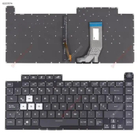 Latin Spanish Replacement Keyboard for ASUS ROG Strix Scar III G512 L3 PLUS G531 S5D G531GD/GT/GU Black Full Colorful Backlit