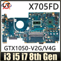 X705FD MAINboard For ASUS X705F N705F M705F Laptop Motherboard i3 i5 i7 8th Gen CPU GTX1050-V2G/V4G