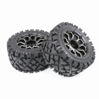 1/5 hpi km rovan baja 5B Rear all terrain tires all terrain tyres with metal wheel hub - Rear - 2pcs/pair 951202