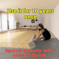 Tikar Getah Tebal 1 Gulung 1m-5m（53.8 sqft）waterproof Wear-resistant pvc floor sticker vinyl floorin