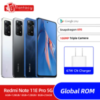Global Rom Xiaomi Redmi Note 11 E Pro 5G Note 11E Pro Snapdragon 695 108MP Camera 67W Charging 120Hz