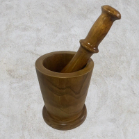 Handicraft kayu Jati lumpang kayu jati Asli finishing Food Grade Kitchenware