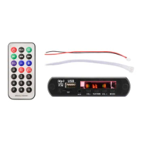 MP3 Player Decoder Board DC12V Car FM Radio Module Bluetooth 5.0 Decoding DAC Module Support FM TF USB AUX With Remote Control
