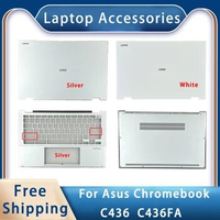 New For Asus Chromebook C436 C436FA;Replacement Laptop Accessories Lcd Back Cover/Palmrest/Bottom With LOGO