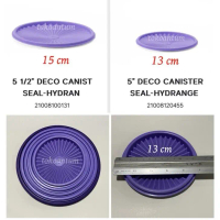 Tutup toples tupperware deco canister - diameter 13 cm