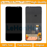 100% Test New LCD For Asus ROG Phone 7 LCD Screen Touch Replacement Screen Digitizer Assembly For ASUS ROG 7 Ultimate LCD