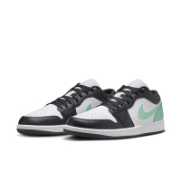 NIKE AIR JORDAN 1 LOW GREEN GLOW 男 休閒鞋 黑白綠-553558131