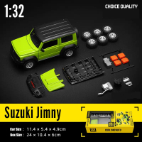โมเดลรถของเล่น, CCA DIY ปรับแต่งได้, ประกอบ, สเกล 1:32, Suzuki Jimny Diecast โลหะผสมจิ๋ว, สำหรับเด็ก