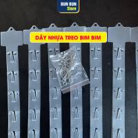10 Dây treo siêu thị, Dây treo bánh snack, dây treo bim bim - Combo 10 dây + kèm móc sắt