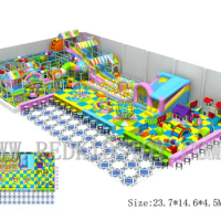 EU Standard Electric Multi-functional Indoor Play Zone for Children 23.7x14.6x4.5m HZ-180120
