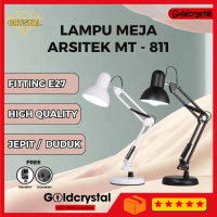 SIVITECH Lampu Belajar Meja MT-811 Bisa Dilipat + Dudukan & Penjepit Meja Bohlam Minimalis Fitting E