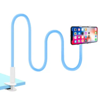 Universal Lazy Phone Stand Gooseneck Holder Flexible Desk Support Table Clip Bracket for Mobile Phones IPad Arm Stents Kickstand