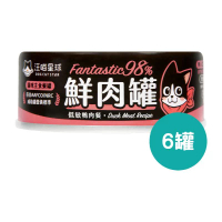 DogCatStar 汪喵星球 貓咪98%鮮肉主食罐 低敏鴨肉 <此日期前最佳：2028.9> 80g x 6罐