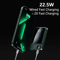 Magnetic Wireless Power Bank 20000mAh 22.5W Fast Charging External Battery Charger for Huawei Samsung iPhone 12 PD 20W Powerbank