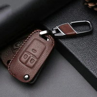 Leather Car Keyring Key Case Cover For Buick Enclave Regal Lacrosse Encore For Chevrolet For Opel 2021 Key Holder Accessories