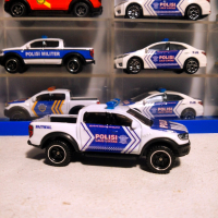 MINIATUR DIECAST SKALA 1/64 HOTWHEELS FORD RANGER RAPTOR CUSTOM MOBIL POLISI INDONESIA PJR PATWAL