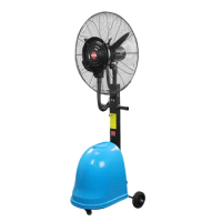 Manufacturer Industrial Spray Floor Fan Lifting Hand Push High-Power Water-Cooling Humidification Atomization Fan Water Mist Fan