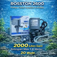 ROSSTON SP 2600 - Power Head Mesin Pompa Air Celup Filter Aquarium Kolam Ikan Aquascape SP2600