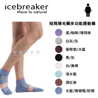 【Icebreaker】女 短筒薄毛圈多功能運動襪- IB105127(義大利製造/羊毛襪/運動襪/美麗諾)