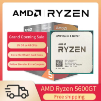 New AMD procesador Ryzen 5 5600GT R5 5600GT CPU Desktop Gamer Processor 3.6GHz 6-Core 12-Thread 65W Socket AM4