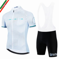 Tour De Giro D'ITALIA Cycling Jersey Set Short Sleeve for Mens Anti-UV Bike Cycling Set Bicycle Pro Team Summer Cycling Clothing