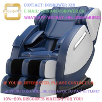 Blue Coin Operated Massage Chair Of Zero-Gravity Foot Roller Massage Chair For Full Body Automatic Airbag Massage Chair