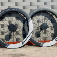 700C 6560 Carbon Road Bike Wheelset Disc Brake Clincher/ tubeless Wheels UD Glossy wheel
