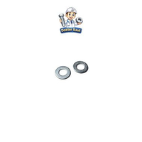 100 PCS Ring Plat M8 Putih 8mm Baut 12