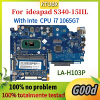 LA-H103P motherboard for Lenovo S340-15IIL S340-14IIL laptop motherboard with CPU I7 1065G7 DDR4 4GB RAM 100% testing work