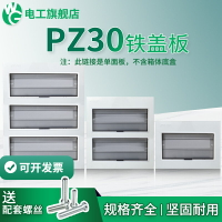 加大PZ30配電箱白色面板鐵蓋板箱蓋子10/12/15/18/20回路單雙排