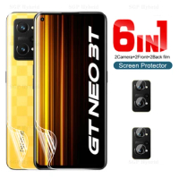 6in1 Camera Protector Glass For Oppo Realme GT Neo 3T Soft Hydrogel Screen HD Film Realmi GT Neo3 T GT Neo3T Accessories Film
