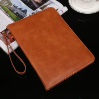 Flip Real Leather Tablet Case For iPad 2 3 4 Smart Cover Hull iPad2 ipad3 ipad4 9.7 inch 360 Shockproof Holder Ropes Funda Shell