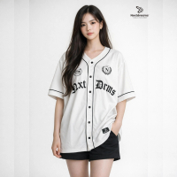 Nextdreams - Jersey baseball dryfit Full Bordir Premium Original White Tebal