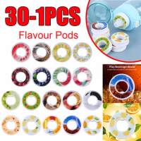 30-1 Pcs Flavoring Air Up Pods 0 Sugar Flavoring Pods Air Scent 0 Sugar Fruit Flavour Up Tritan Plastic For Water Drink Bottle