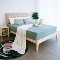 【麗得傢居】維納斯5尺實木床架+三線獨立筒床墊雙人床組二件式(可加購收納抽屜一組二個)