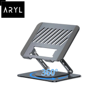 the Aryl™ 360° Rotating Foldable Steel Laptop Stand