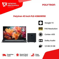 Polytron Smart Cinemax Google TV LED TV 43 Inch PLD 43BG9058 ( Khusus Kota Medan )